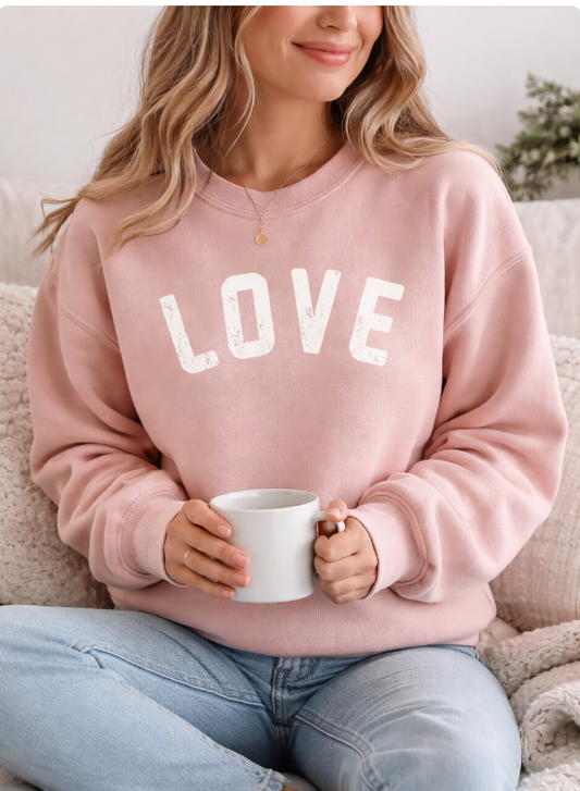 Love Cozy Crewneck Sweatshirt