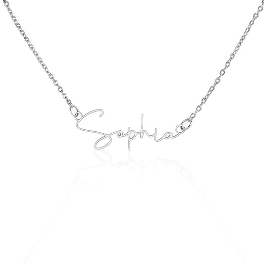 Signature Personalized Name Necklace