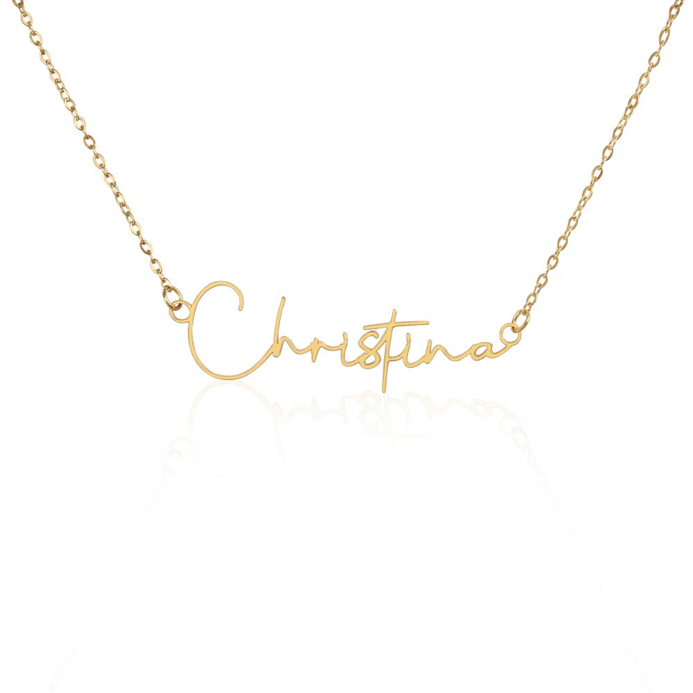 Signature Personalized Name Necklace