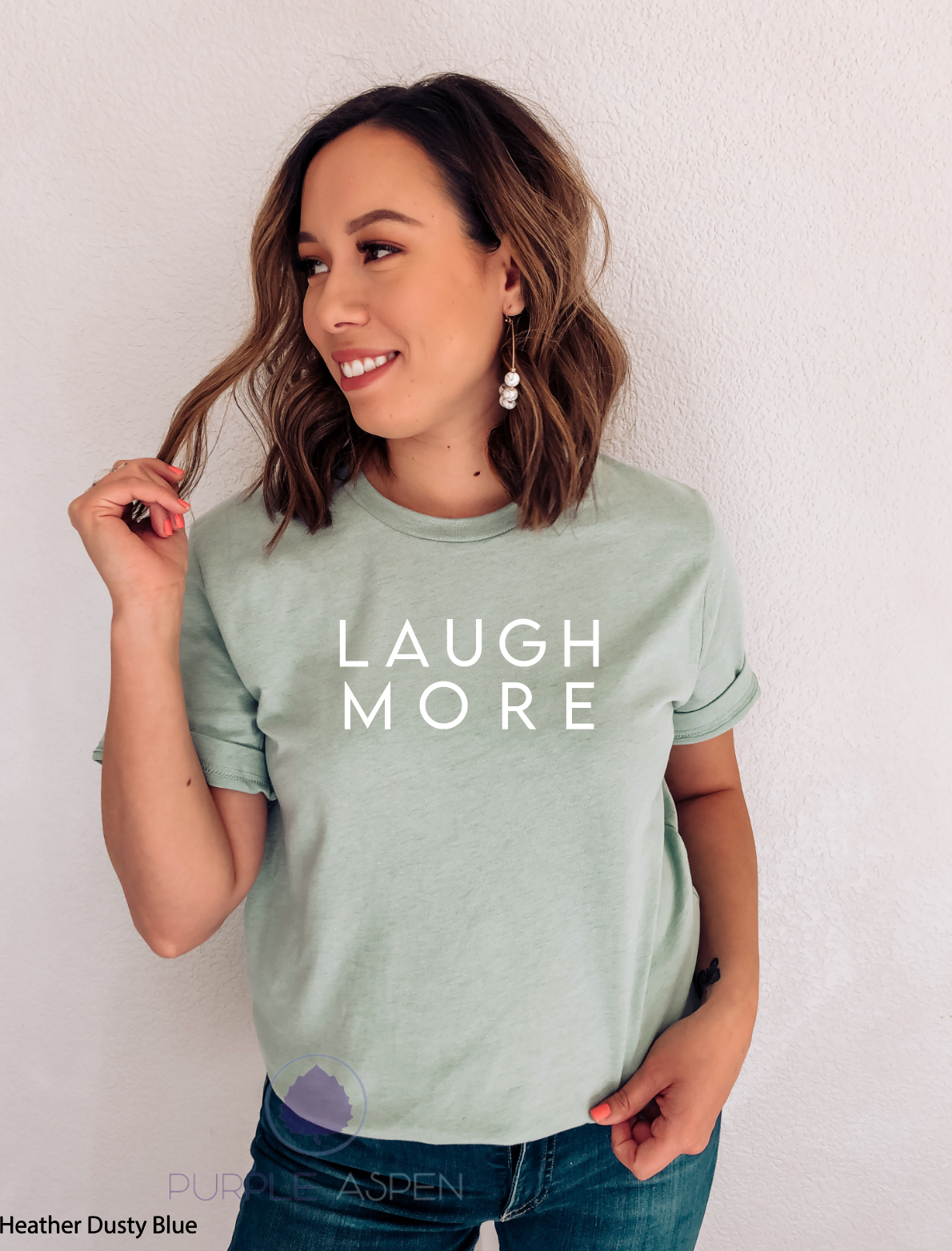 Laugh More Premium Tshirt
