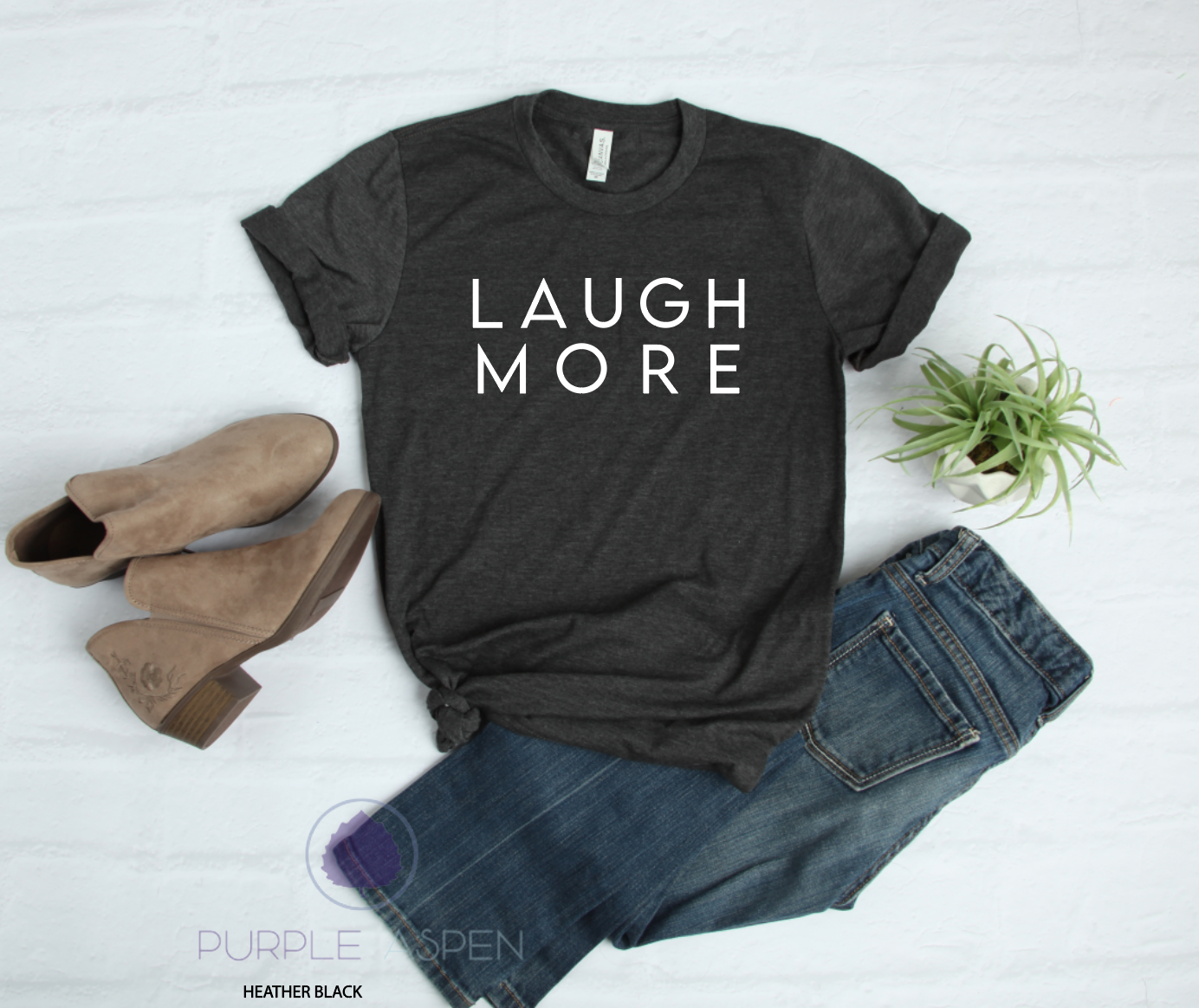 Laugh More Premium Tshirt