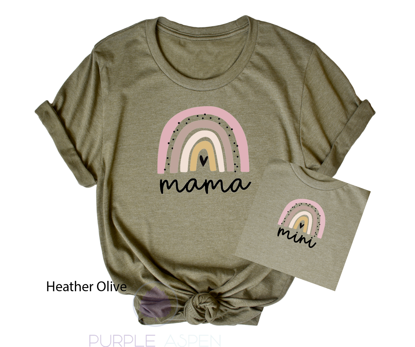 Mama and Mini Rainbow Tee Shirts