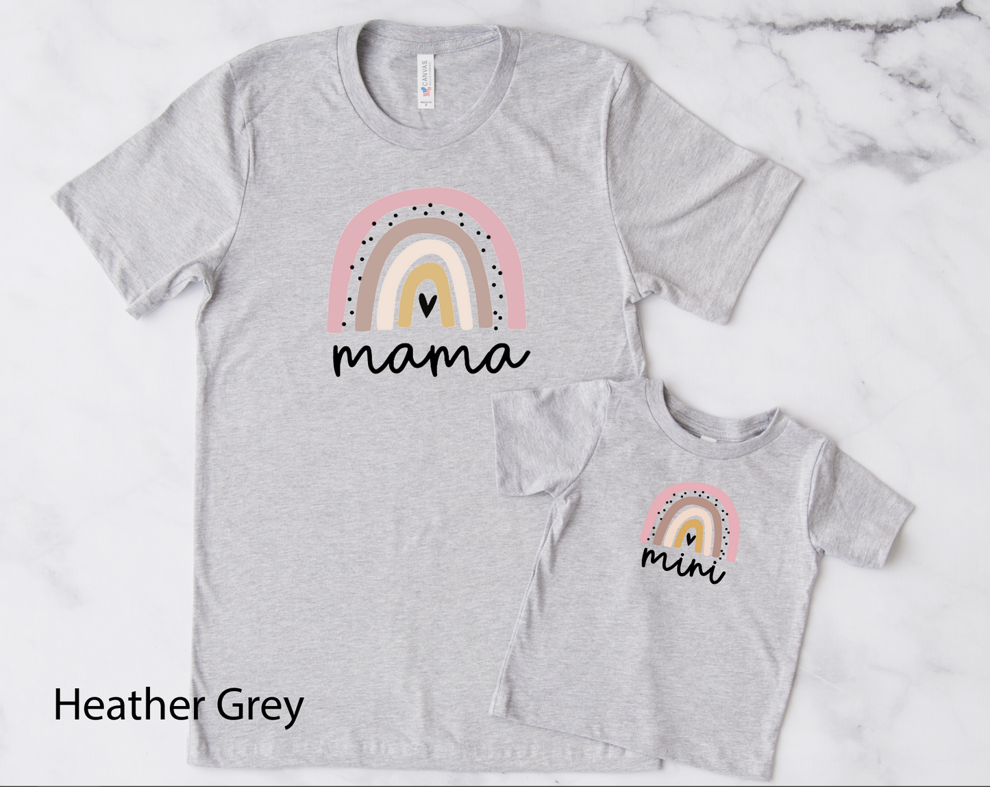 Mama and Mini Rainbow Tee Shirts