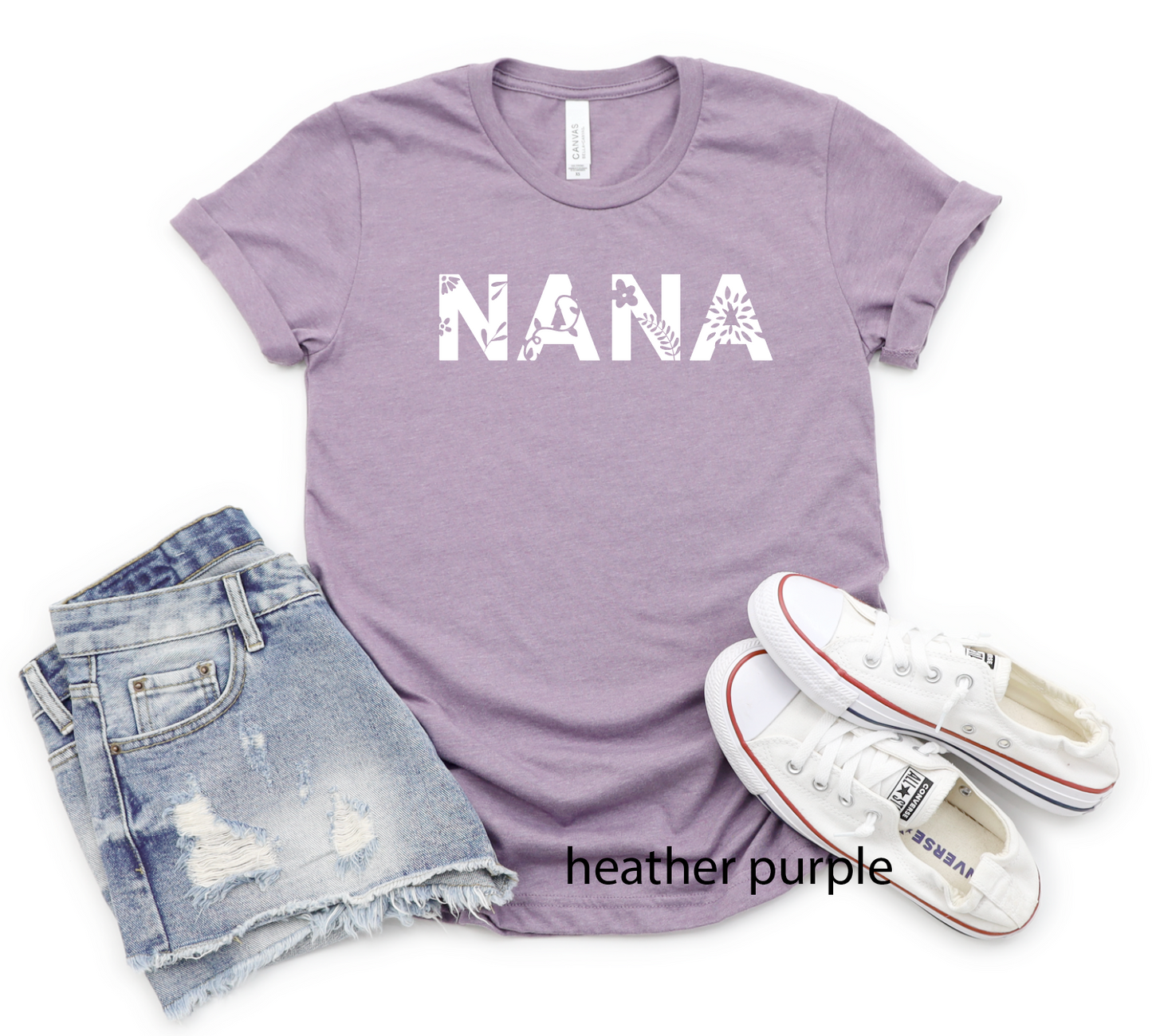 Nana Floral Premium Tshirt