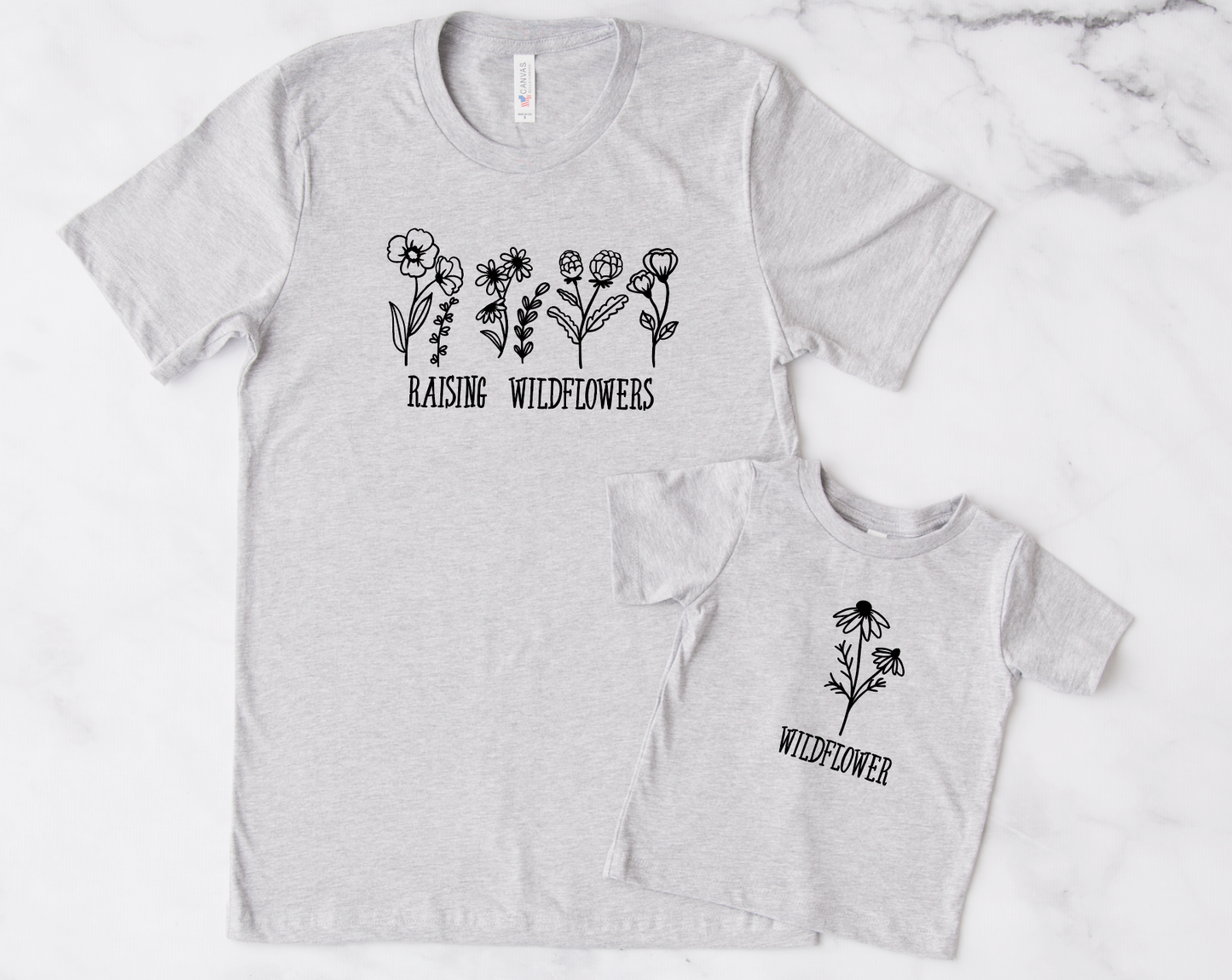 Raising Wildflowers and Little Wildflower Shirt Set
