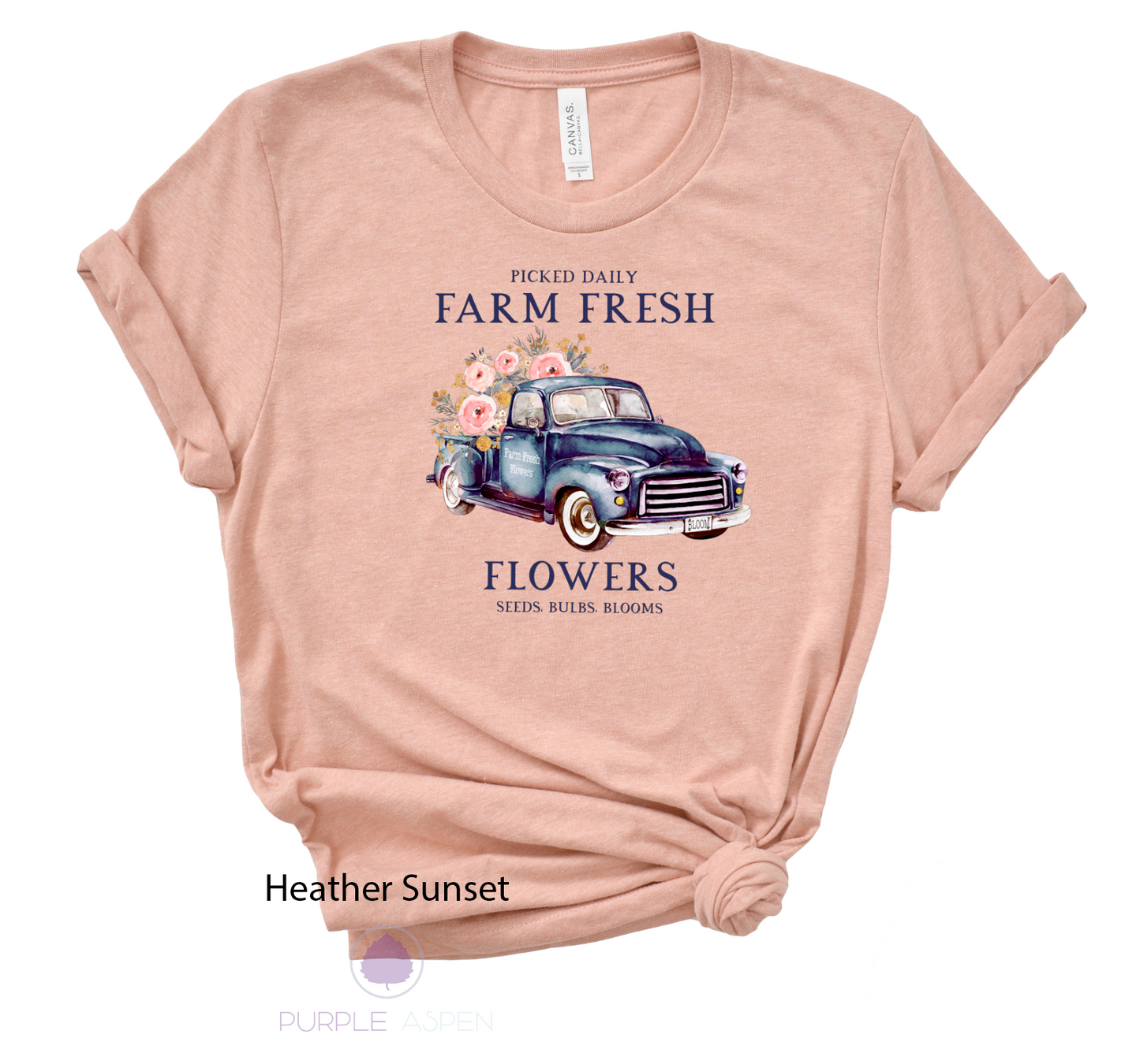 Farm Fresh Flowers Truck Tshirt