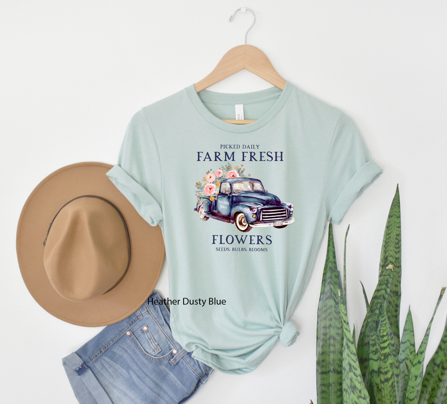 Farm Fresh Flowers Truck Tshirt