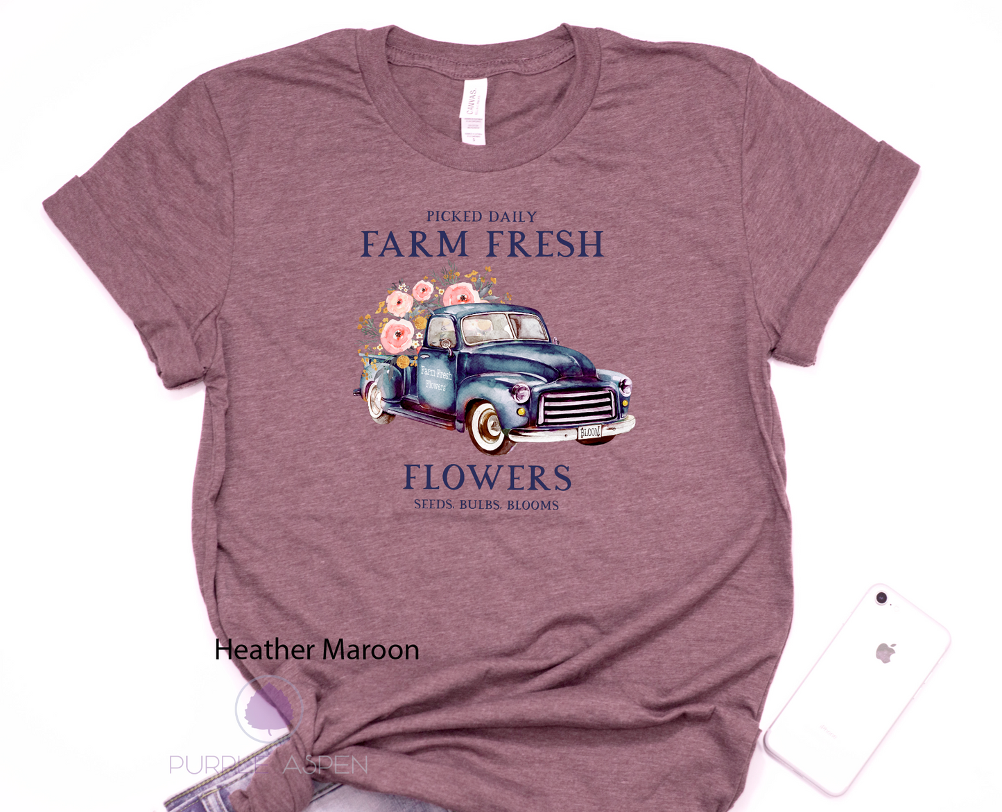 Farm Fresh Flowers Truck Tshirt