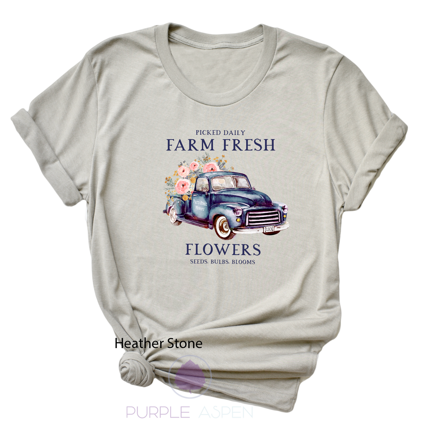 Farm Fresh Flowers Truck Tshirt