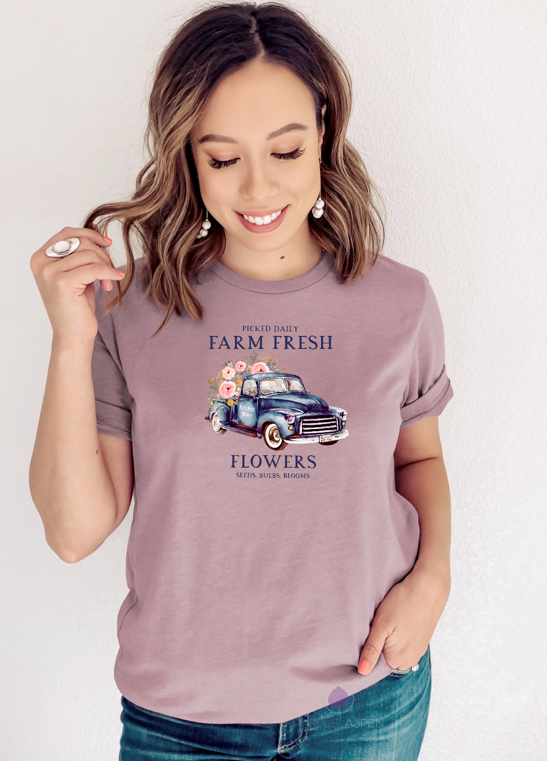 Farm Fresh Flowers Truck Tshirt