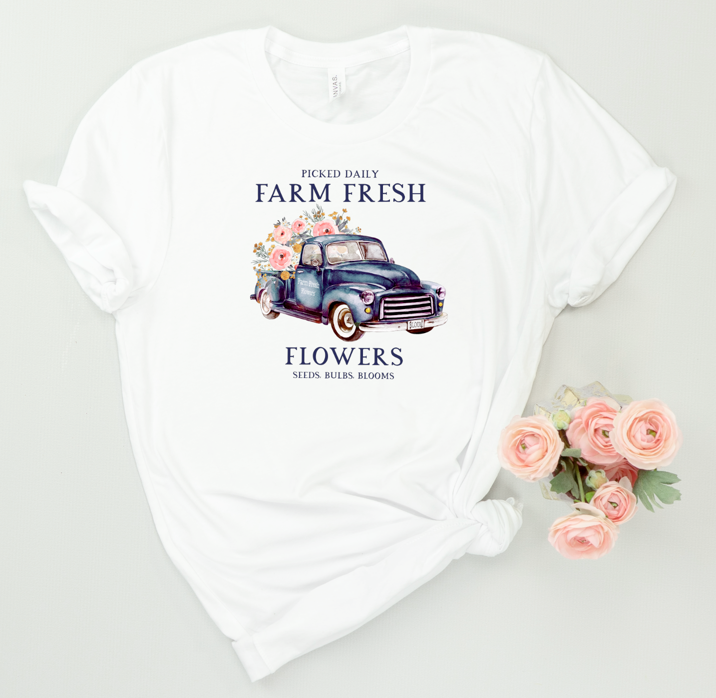 Farm Fresh Flowers Truck Tshirt